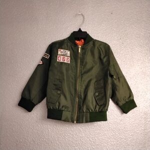 English Laundry Boy's Pea Green Bomber Jacket Size 4